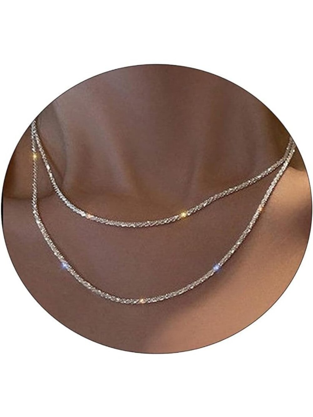 Chic Herringbone & Snake Chain Layered Necklace Set for Women - Stylish Jewelry